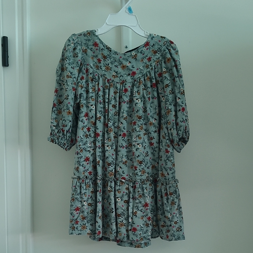 Souris Mini Floral Kids Dress with Multicolor Design Age 4 Girl